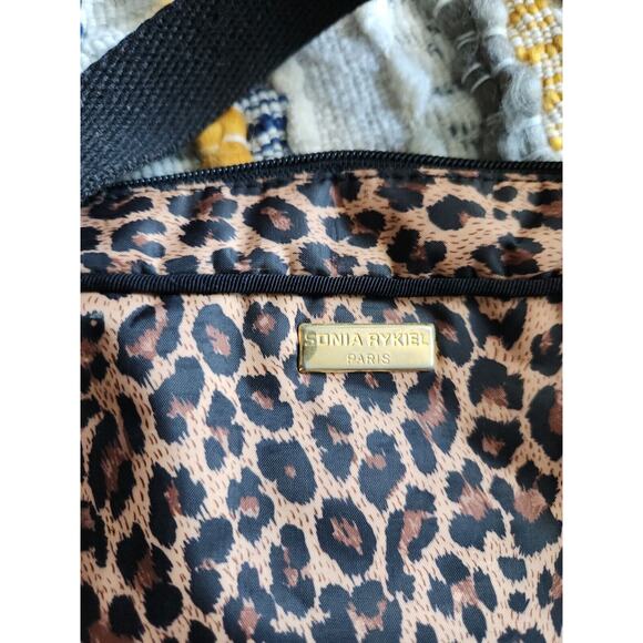 Computer bag in leopard printed nylon Sonia Rykiel - Picture 7 of 8